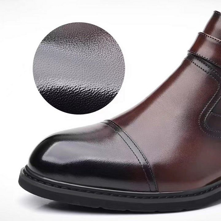 Men's Cowhide Warm Business Dress Boots