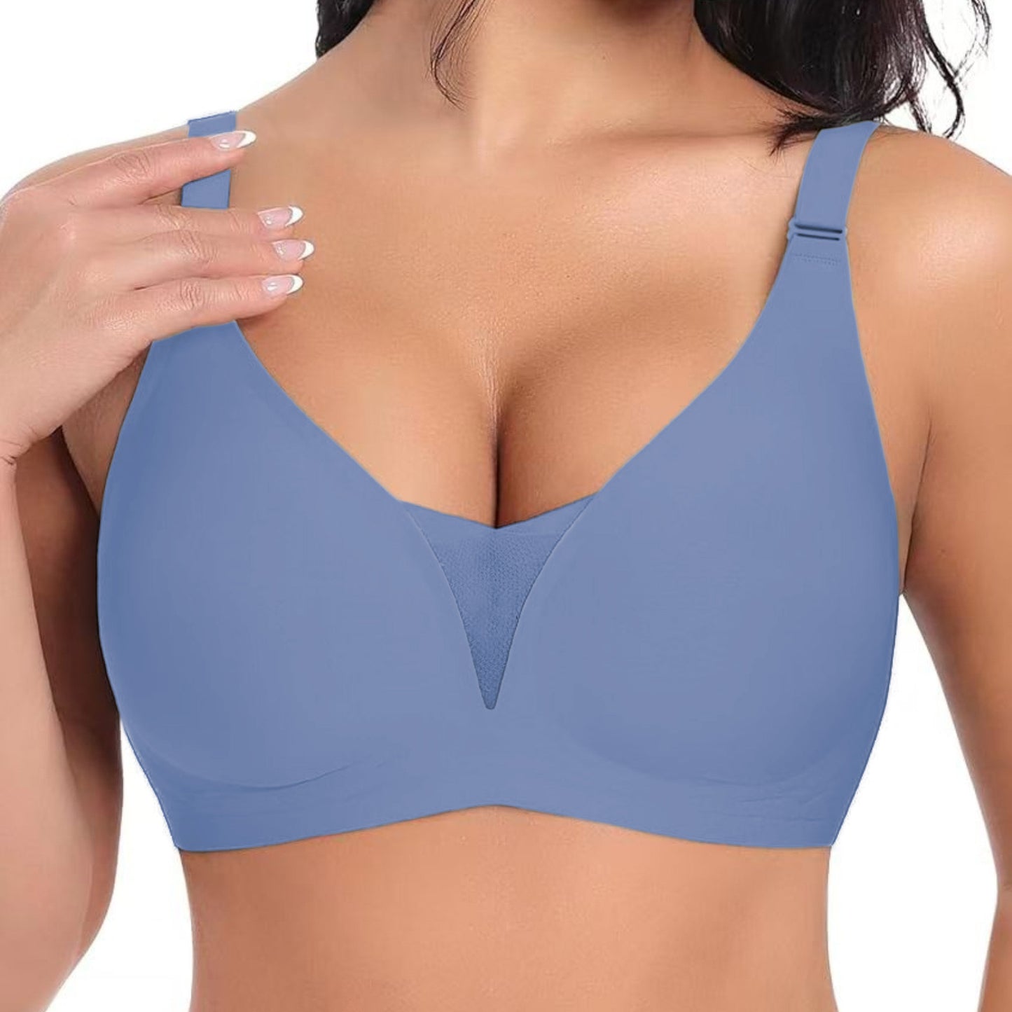 Mesh Deep V Everyday Comfy Bra