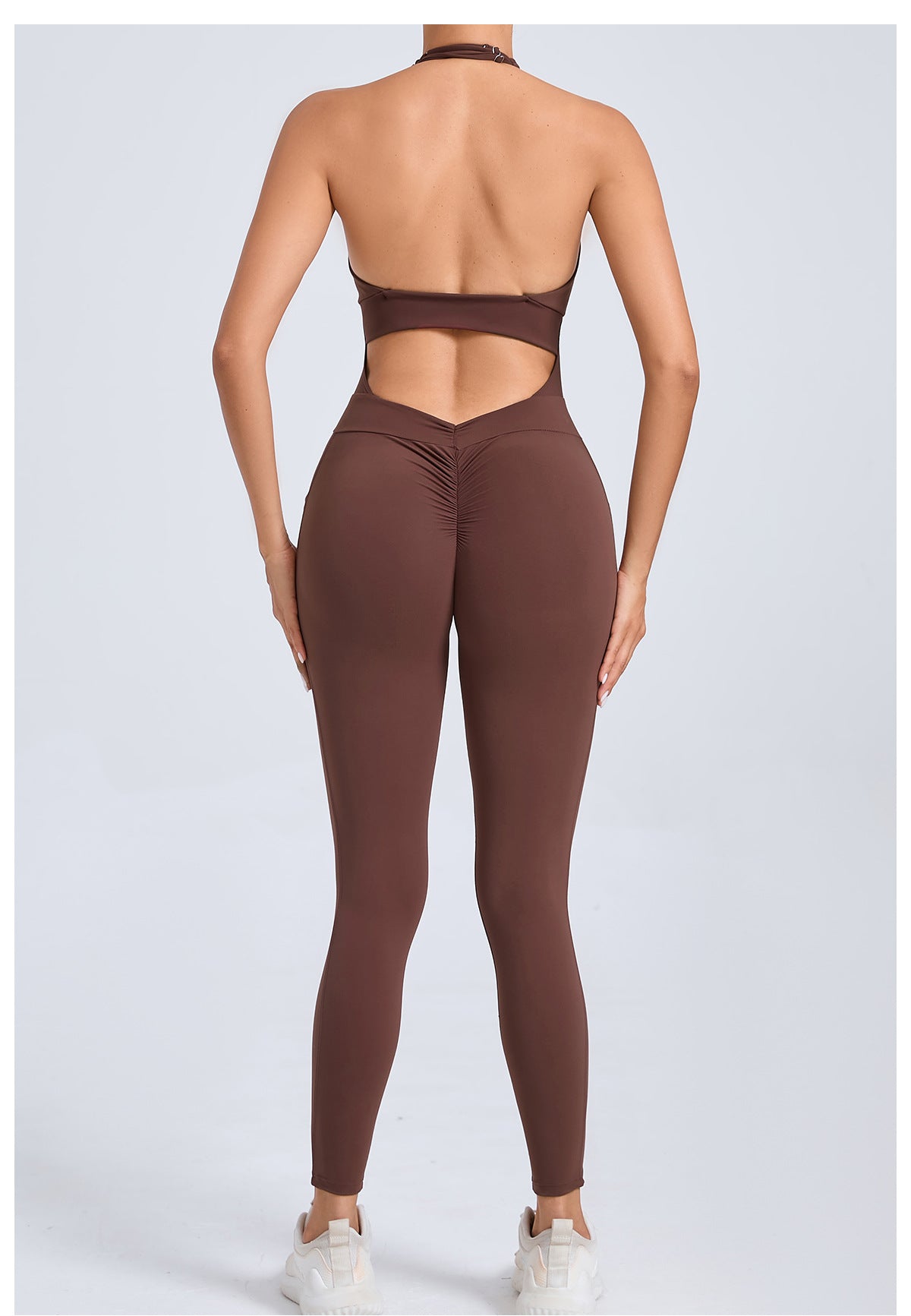 Halter Neck Side Pocket Jumpsuit