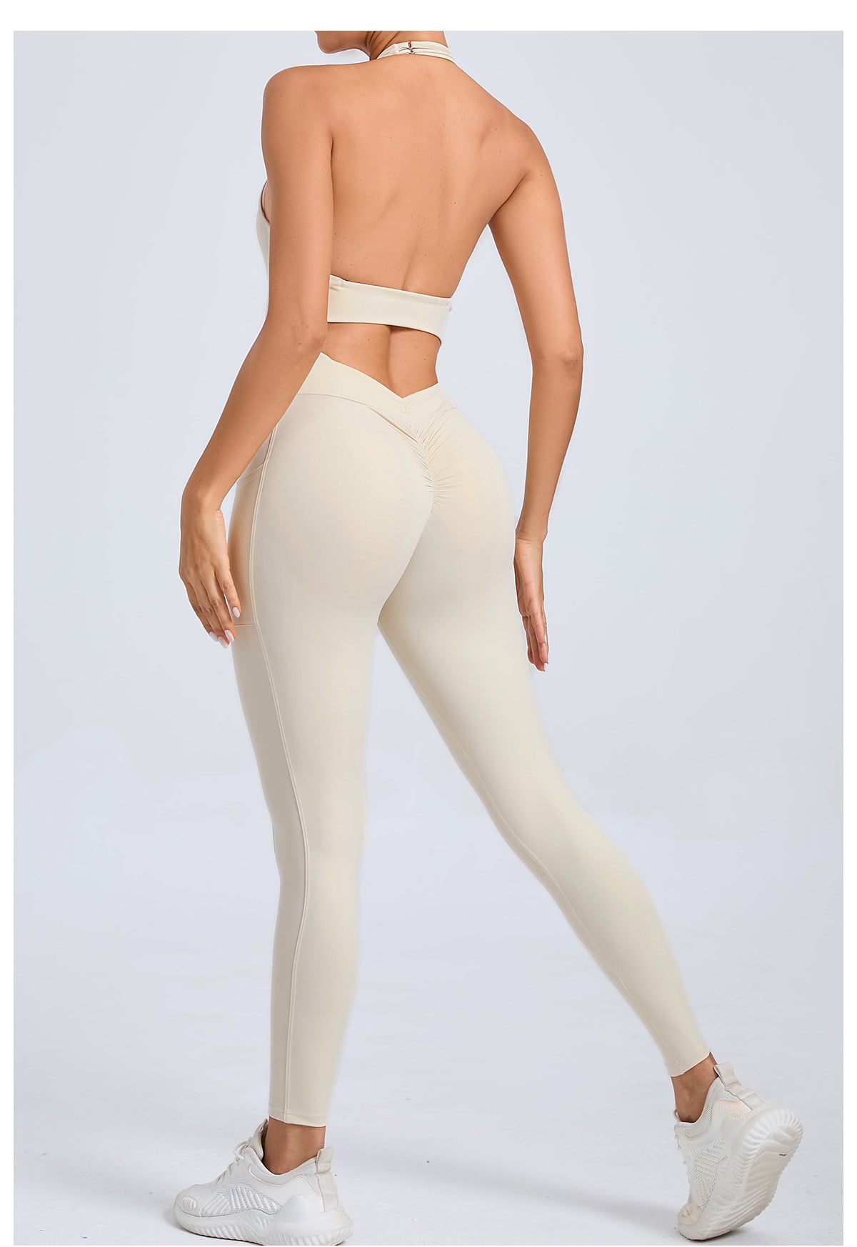 Halter Neck Side Pocket Jumpsuit