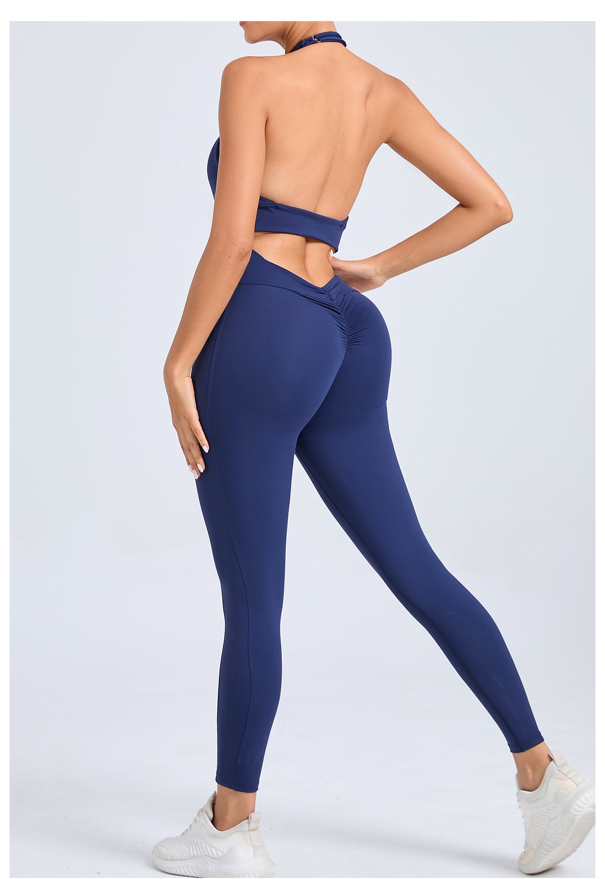 Halter Neck Side Pocket Jumpsuit