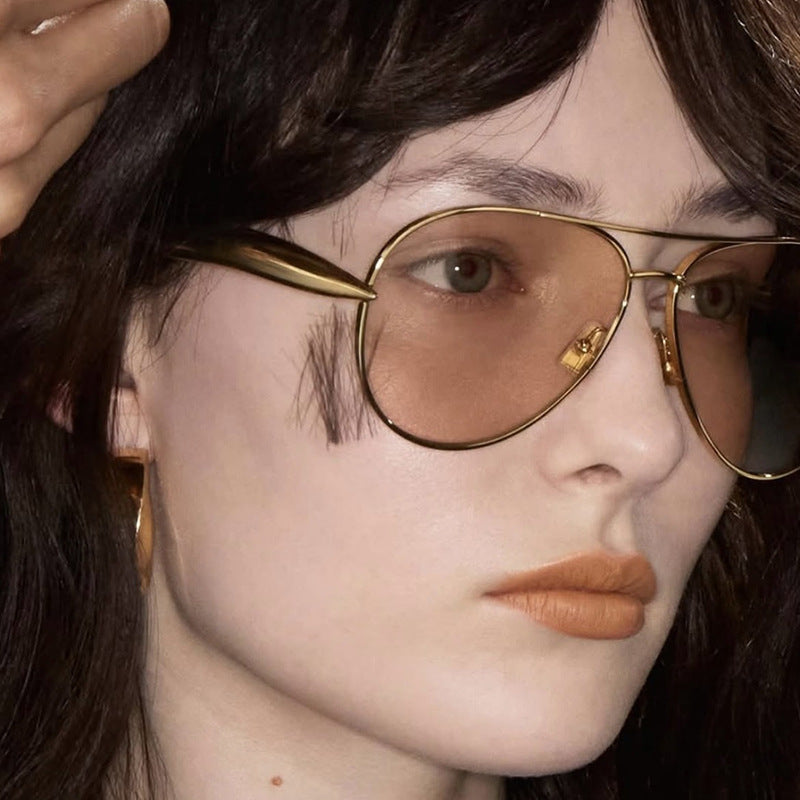 Toad-Shaped Metal Sunglasses