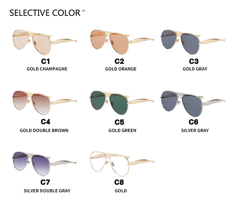 Toad-Shaped Metal Sunglasses
