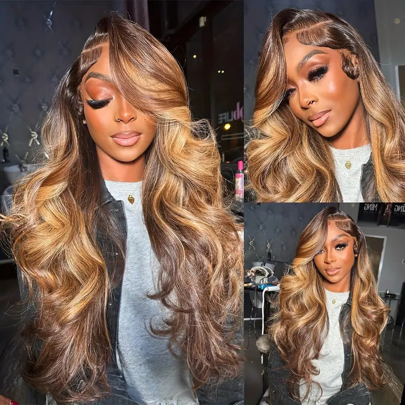 Front Lace Large Wave Curly Wig
