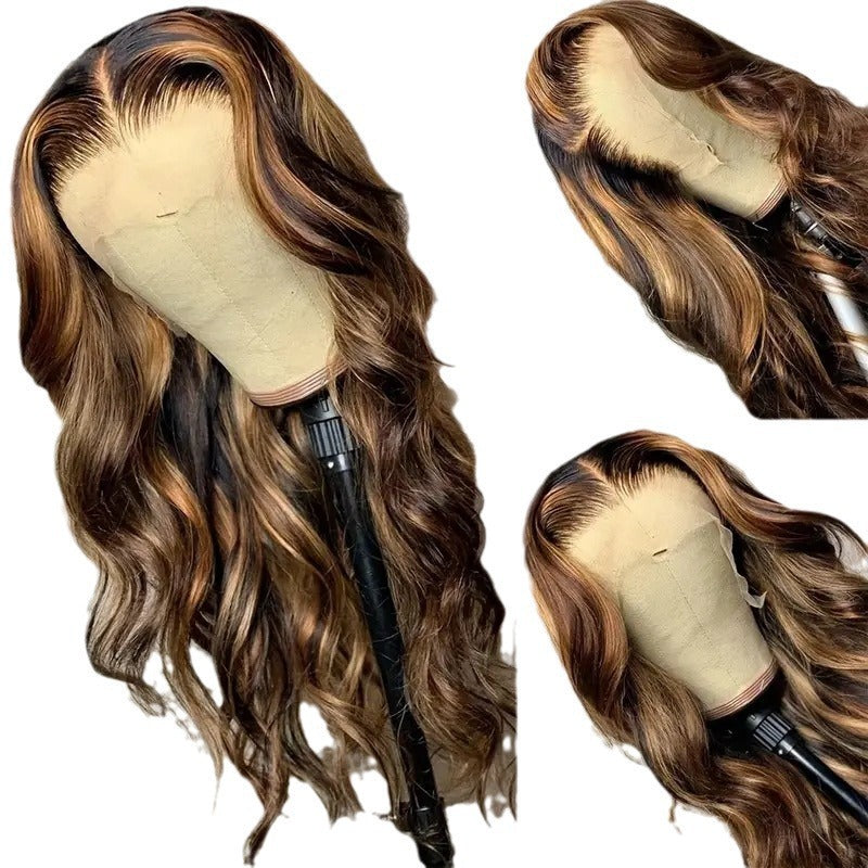 Front Lace Large Wave Curly Wig