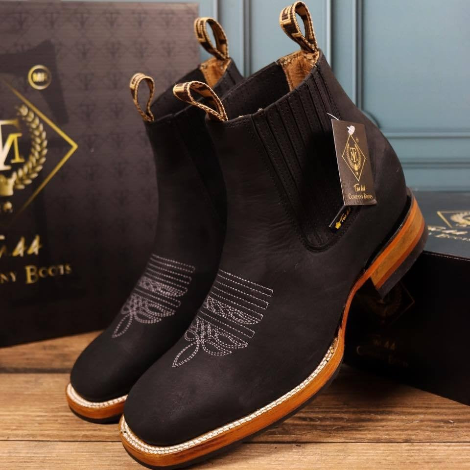 Men's Embroidered Sleeve Chelsea Martin Boots