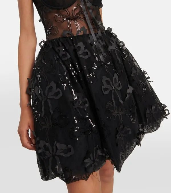 Black Bow Mini dress
