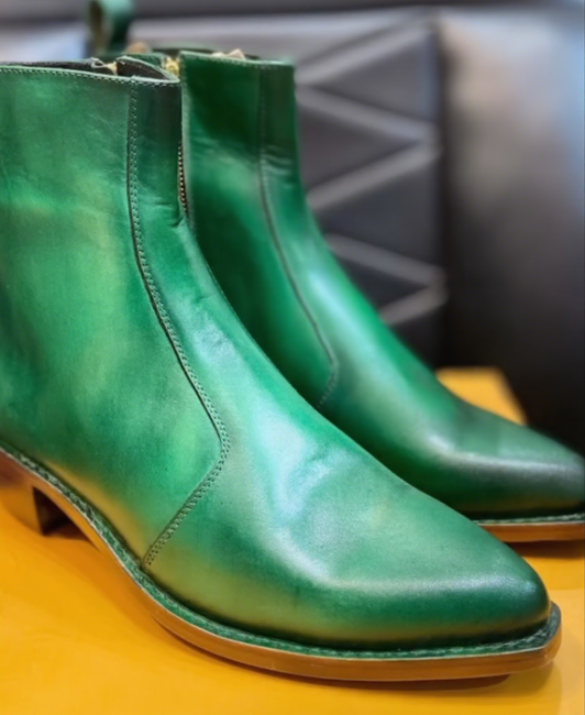 Men's Pointed Toe Ankle Boots