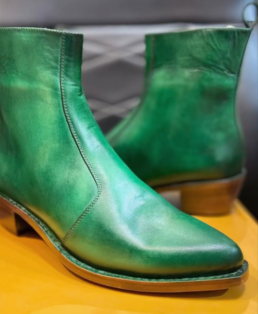 Men's Pointed Toe Ankle Boots