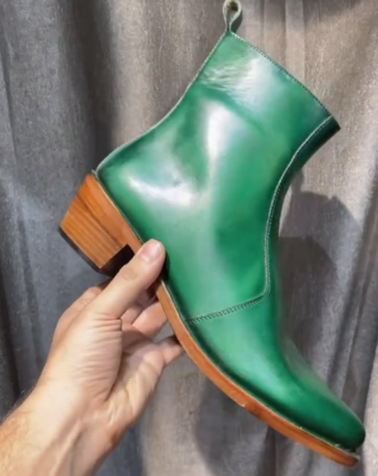 Men's Pointed Toe Ankle Boots