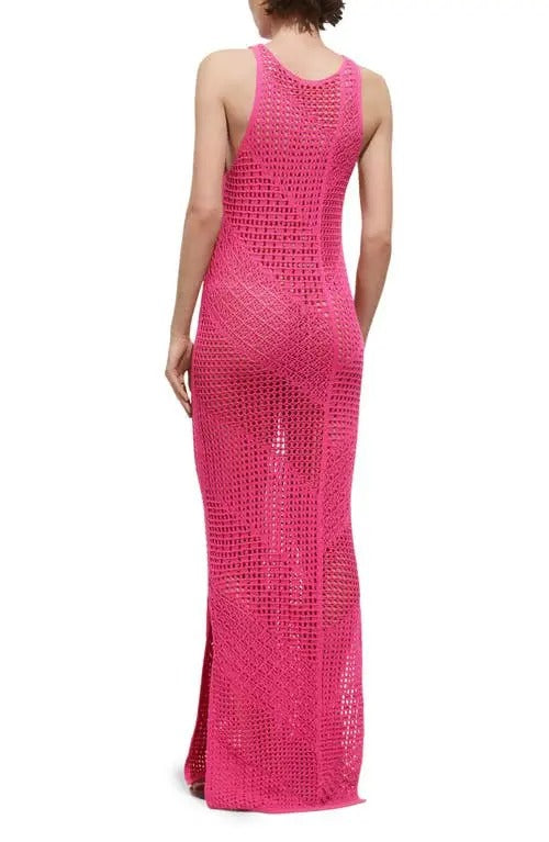 Open Stitch Maxi Cover-up Dress