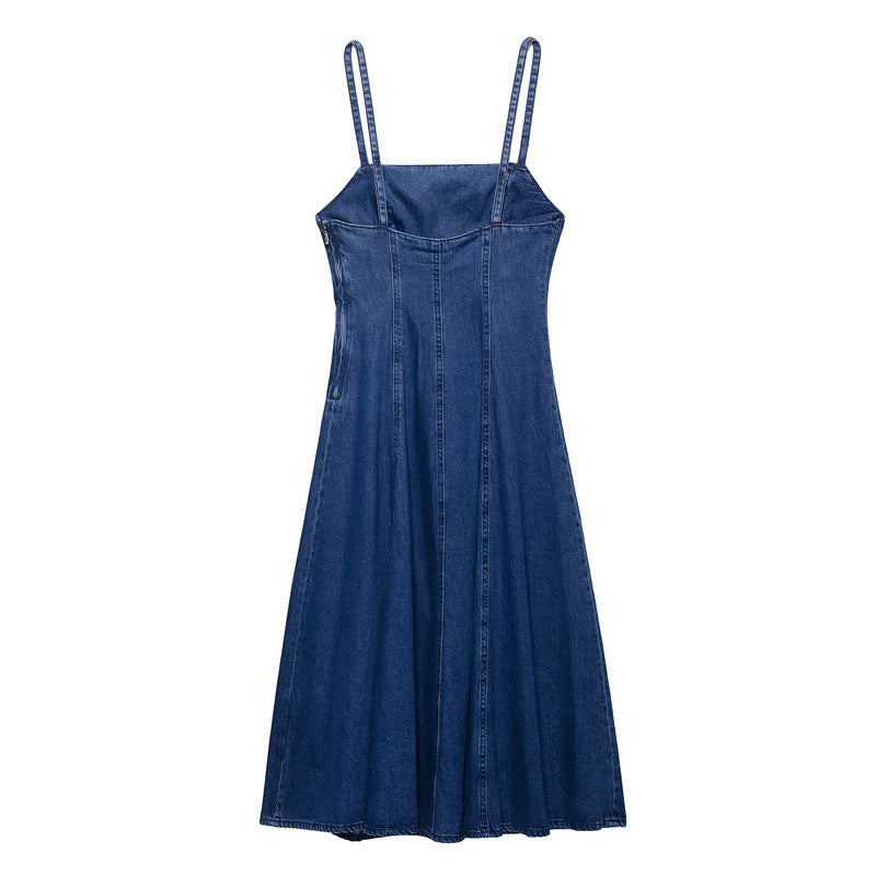 Denim Halter Dress