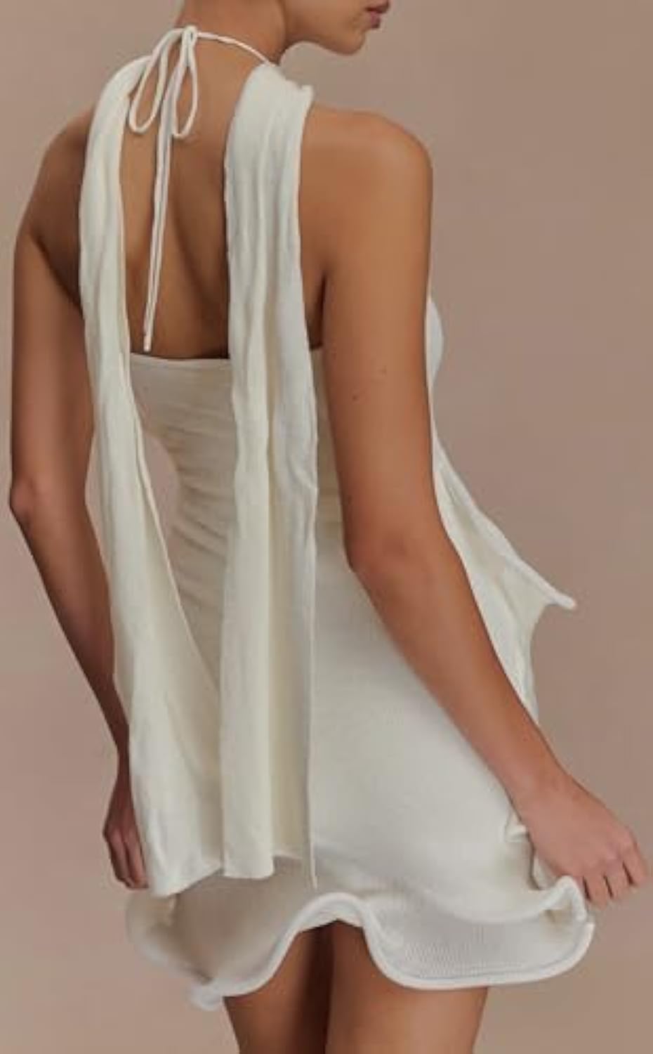 Halter Knit Mini Dress