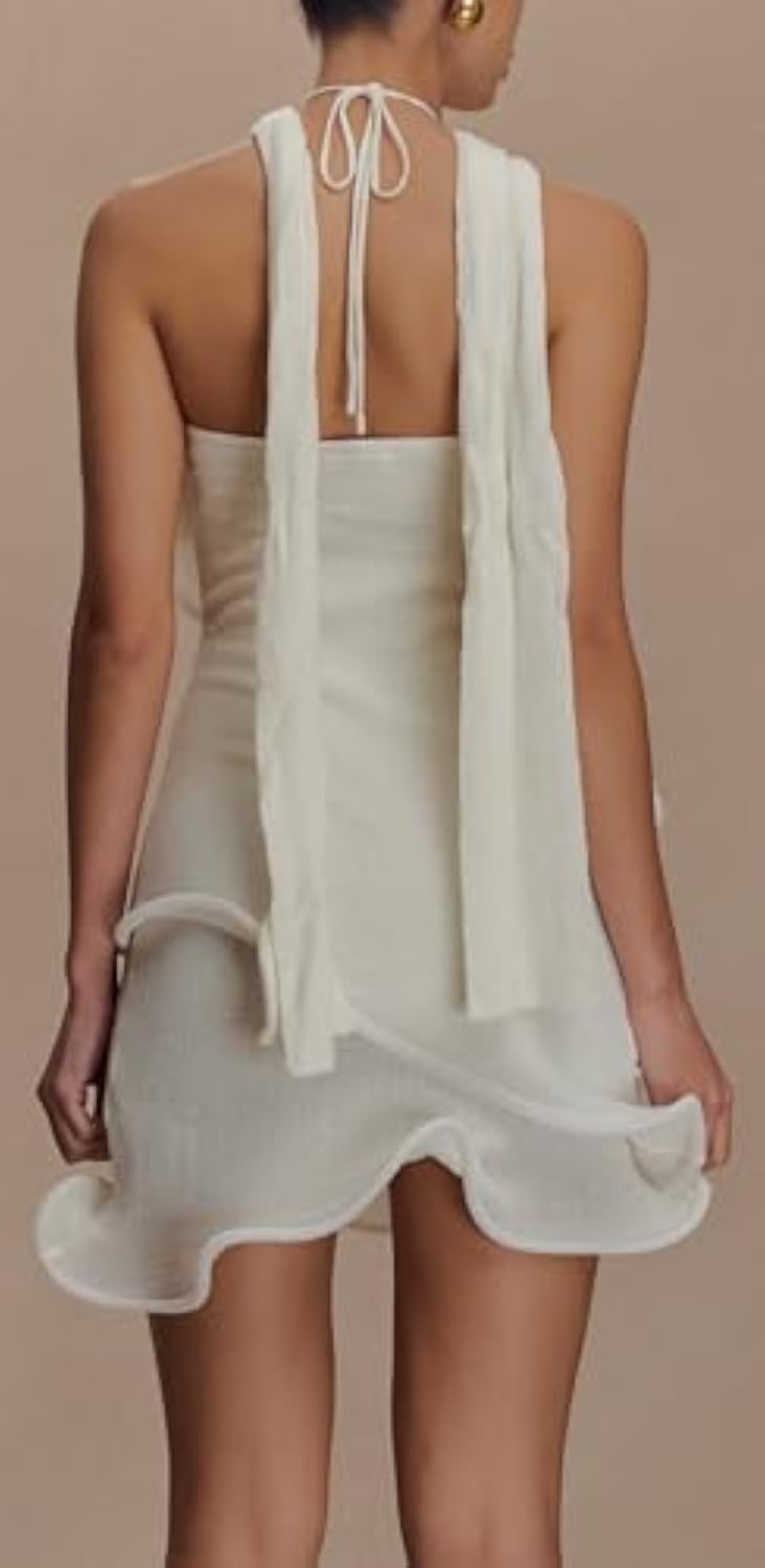 Halter Knit Mini Dress