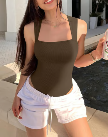 Sleeveless Tummy Control Tank Tops Bodysuits