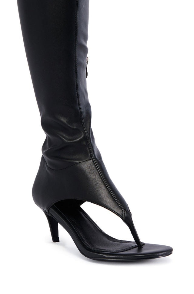 Side Zipper Open Toe High heel Sandals Boot