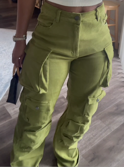 Multi-pocket Casual Overalls