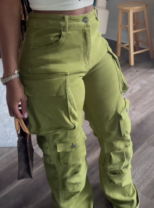 Multi-pocket Casual Overalls