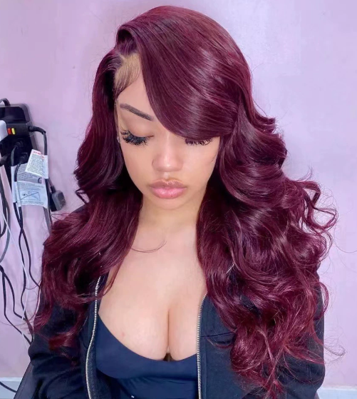 Front Lace Large Wave Curly Wig