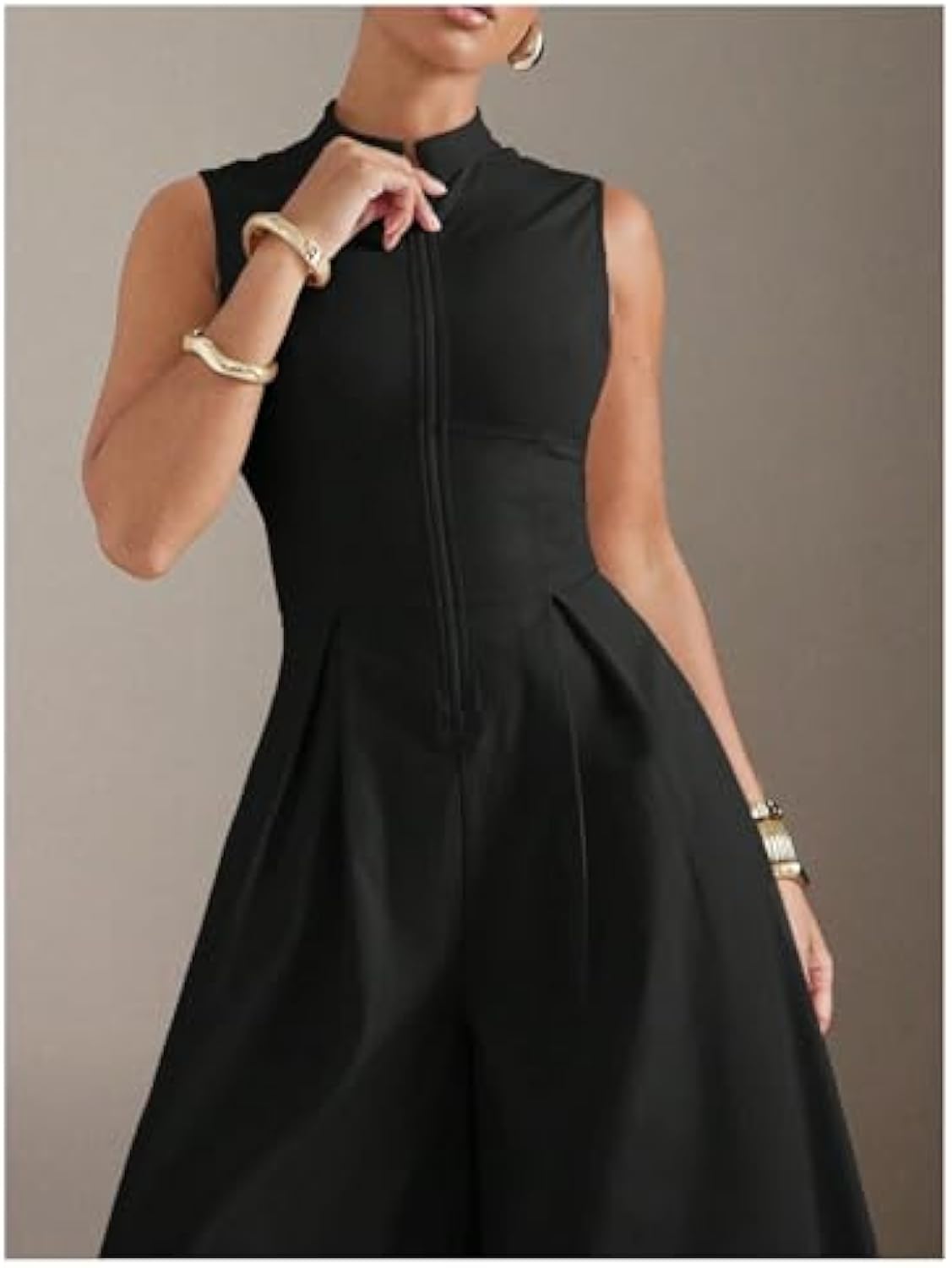 Women's High Waisted Wide Leg Jumpsuit