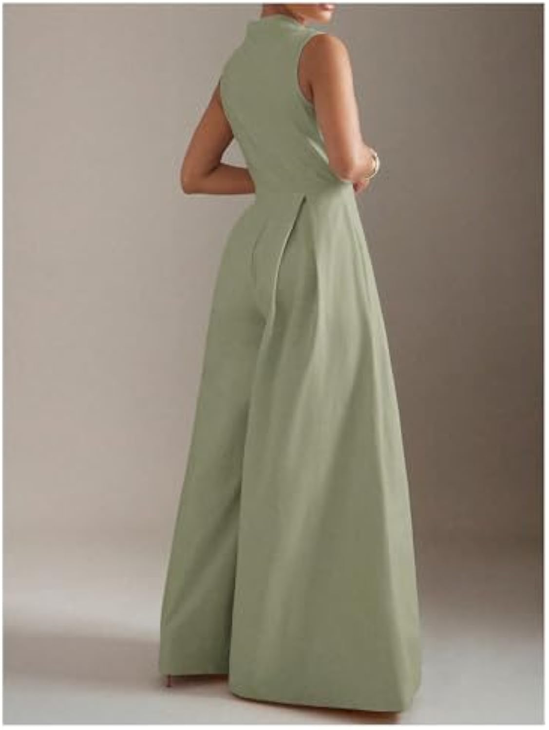Women's High Waisted Wide Leg Jumpsuit