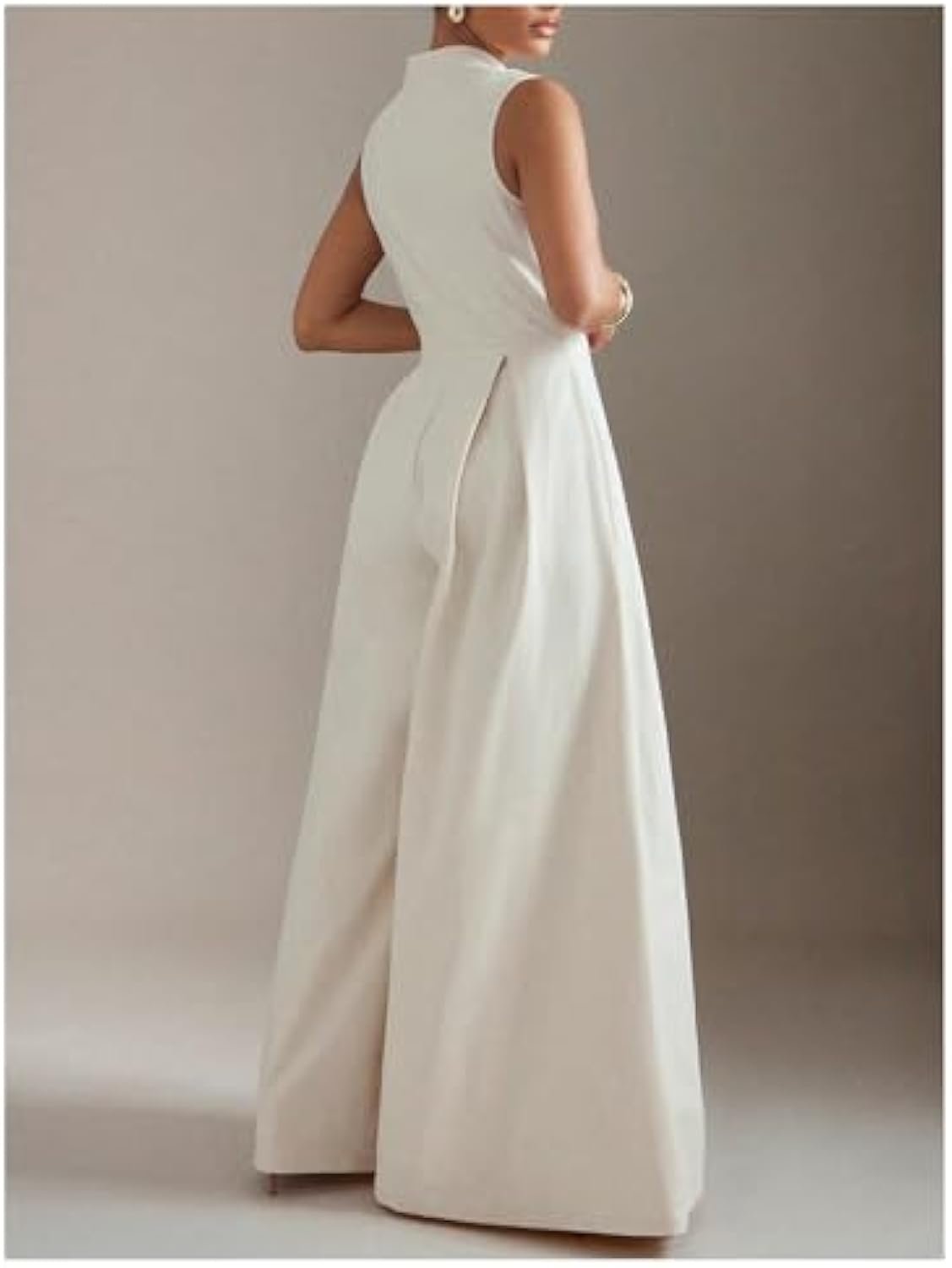 Women's High Waisted Wide Leg Jumpsuit