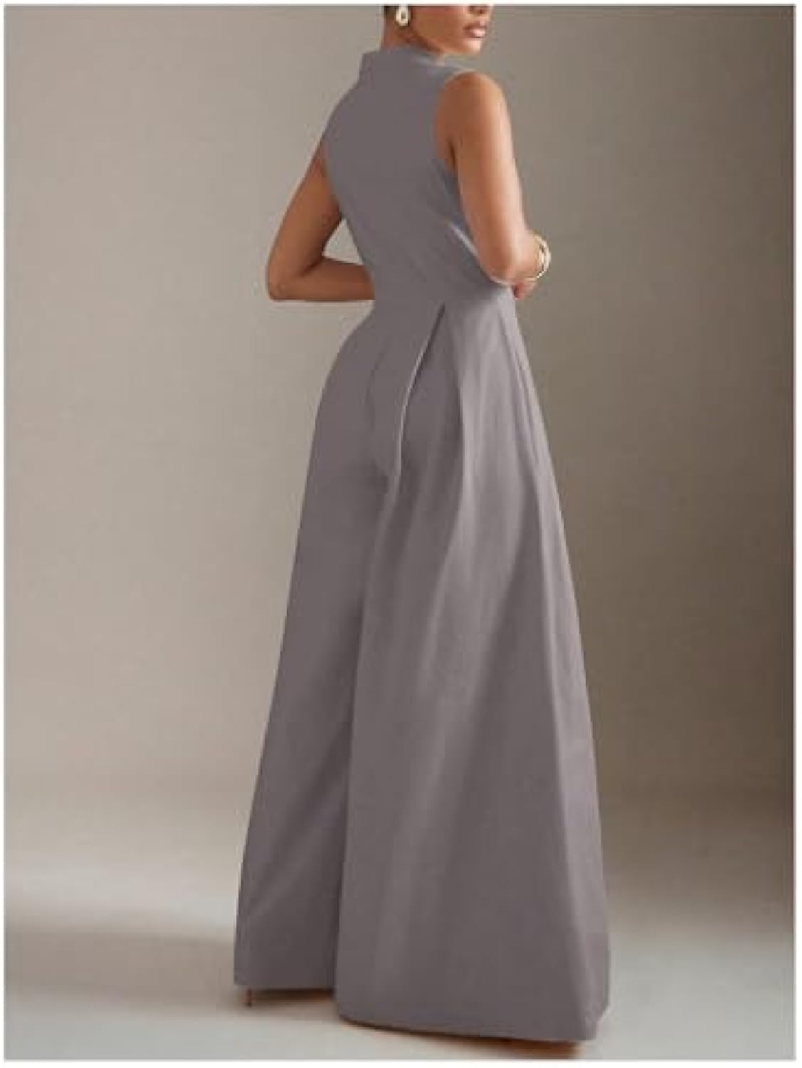 Women's High Waisted Wide Leg Jumpsuit