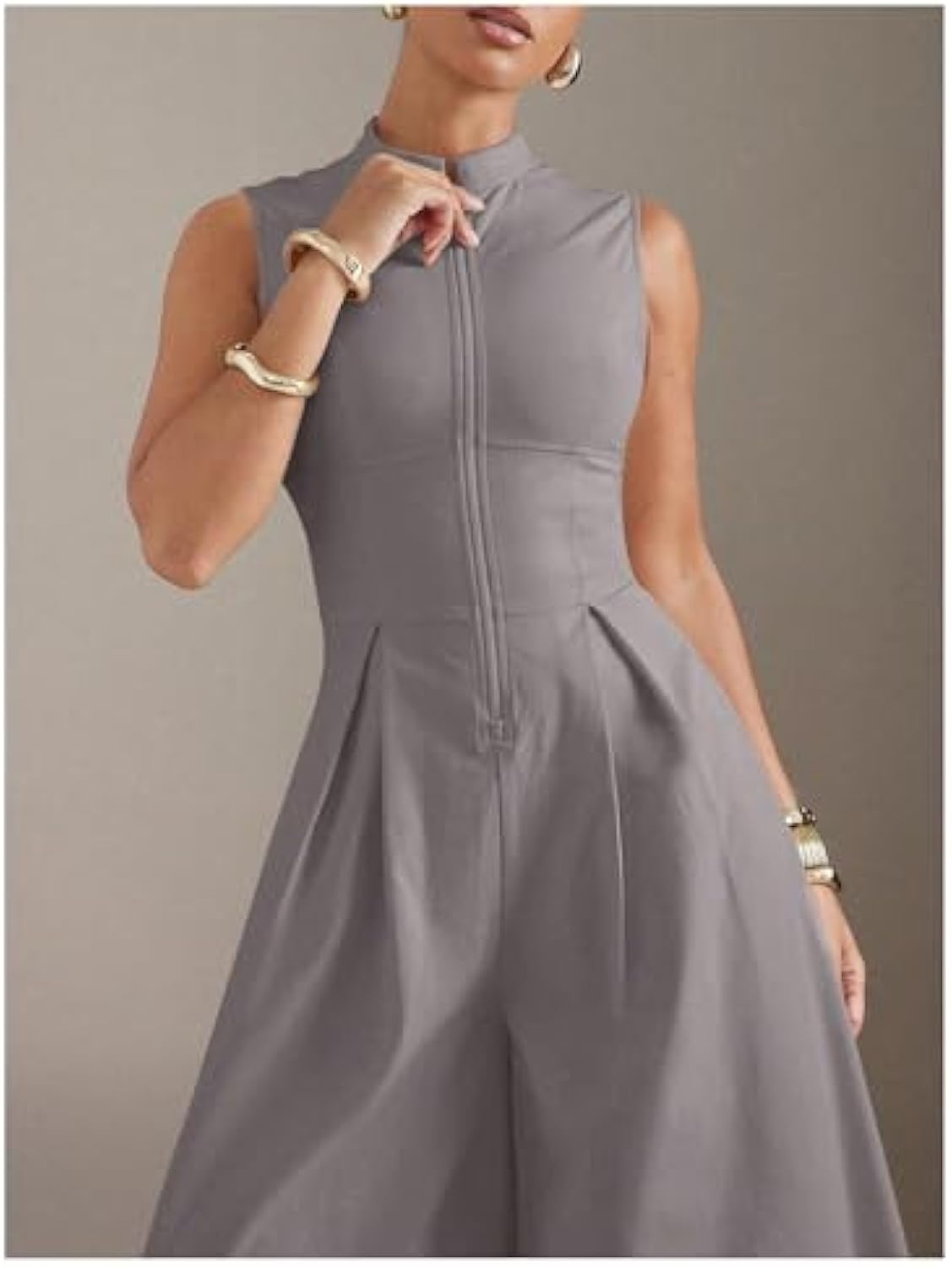 Women's High Waisted Wide Leg Jumpsuit