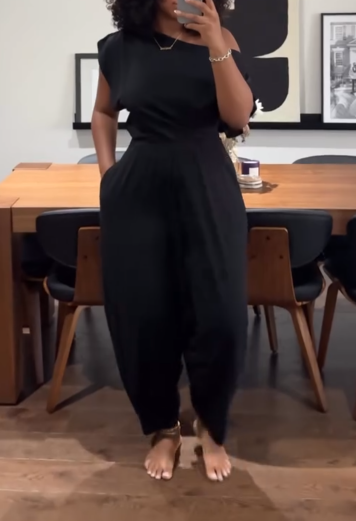 Hip Hop Women Set Off Shoulder T-Shirt Tops and Loose Haren Pants