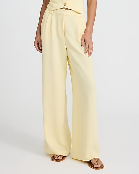 Strapless Button Front Tailored Tube Top & Pant