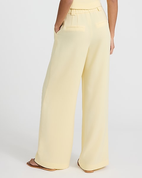 Strapless Button Front Tailored Tube Top & Pant