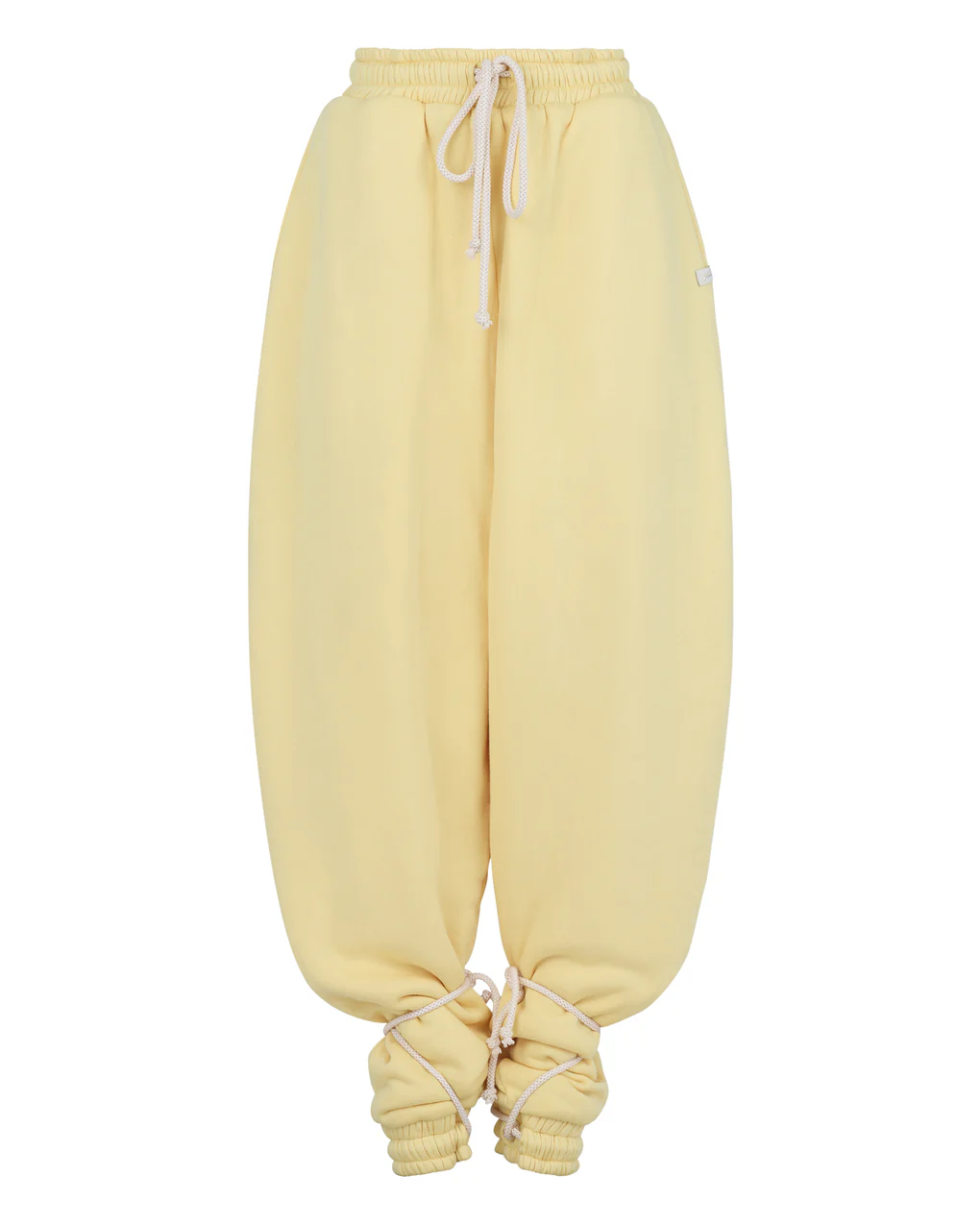 Cropped Sleeve Drawstring Hoodie Vest And Oversized Sweatpants Two Pieces Set