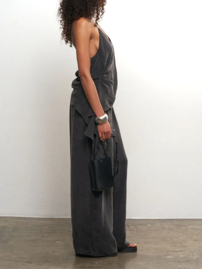 Taupe Drape Pants Set