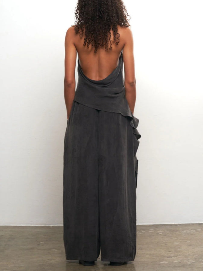 Taupe Drape Pants Set