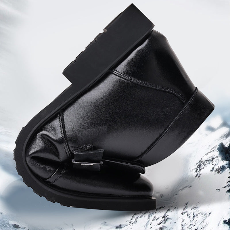 Men's Warm Casual PU Leather Shoes