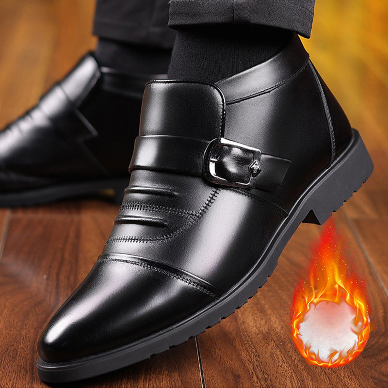 Men's Warm Casual PU Leather Shoes