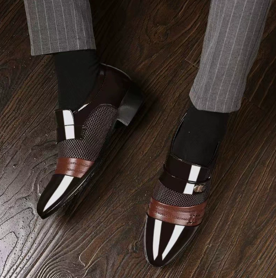 Men's Casual Business Formal All-match Mirror Shoes