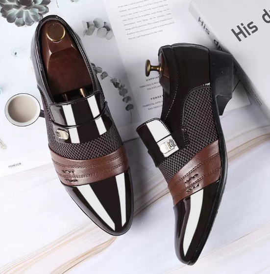 Men's Casual Business Formal All-match Mirror Shoes