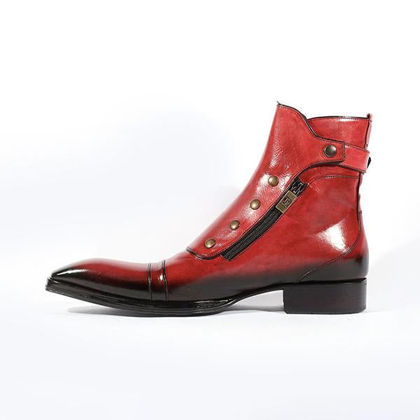 Men's Retro Fashion Side Zipper Chelsea Boots