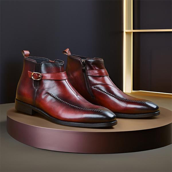 Men's Retro Versatile Side Zipper Chelsea Boots
