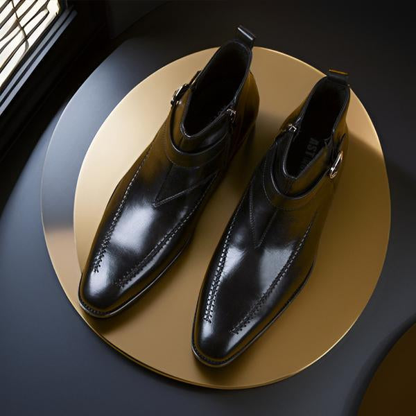 Men's Retro Versatile Side Zipper Chelsea Boots