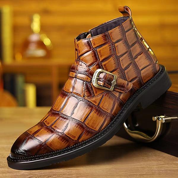 Men's Business Fashion Buckled Chelsea Boots
