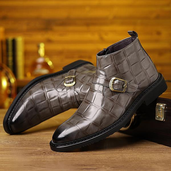 Men's Business Fashion Buckled Chelsea Boots