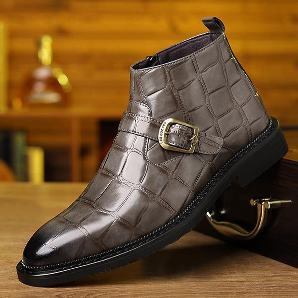Men's Business Fashion Buckled Chelsea Boots