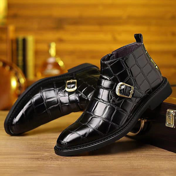 Men's Business Fashion Buckled Chelsea Boots