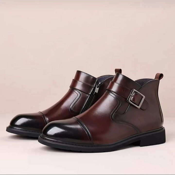 Men's Cowhide Warm Business Dress Boots