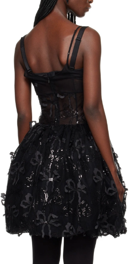 Black Bow Mini dress