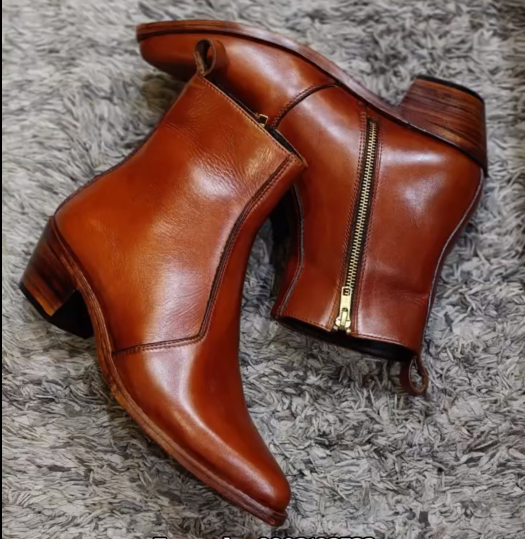 Men's Pointed Toe Ankle Boots