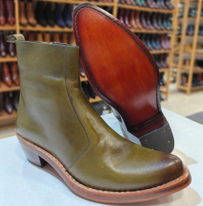 Men's Green Mamba Zip Boots