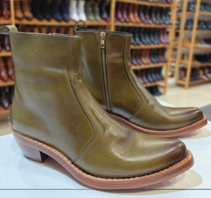 Men's Green Mamba Zip Boots